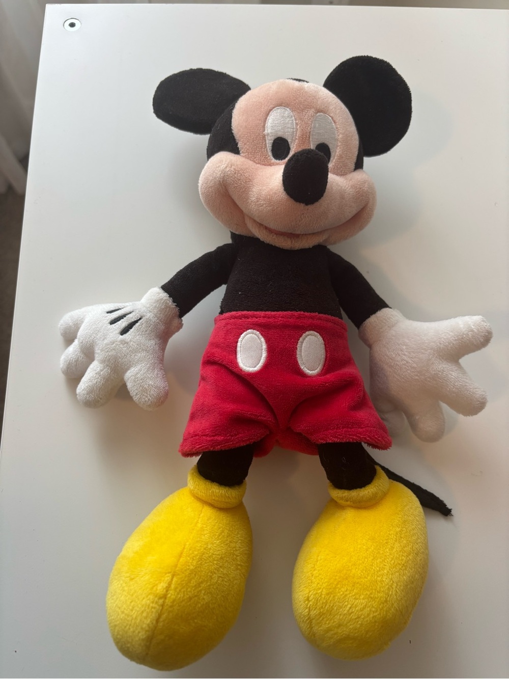 Disney Mickey Mouse Plush in Black, Red, Yellow
